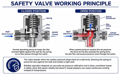 Safety Valve Working Principle
